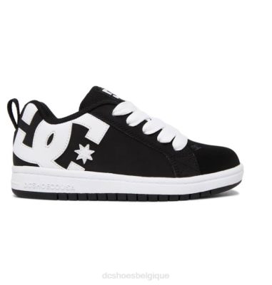 DC Shoes Belgique | DC Shoes Chaussures graffides de la cour pour enfants 0XFL568 noir / blanc