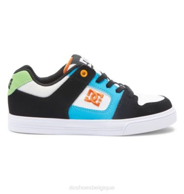 DC Shoes Belgique | DC Shoes Pure Elastic - Chaussures à enfiler pour les garçons 0XFL570 blanc / noir / bleu